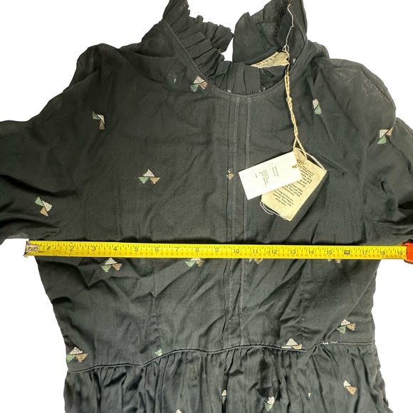 Last Chance NWT MIRTH Handmade Editions NAPA Mini Dress in Black Jamdani m - Picture 8 of 16